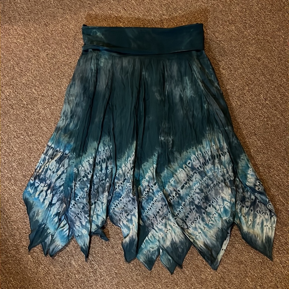 Boho Hippy Flow Fairy Skirt Tie Dye